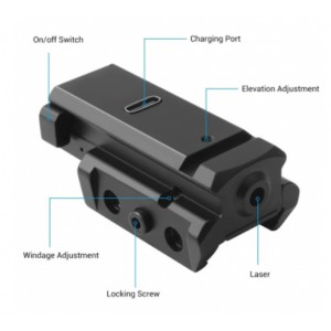Лазерный целеуказатель (Spina Optics) LS64R (Black)